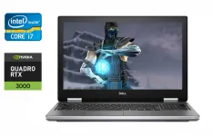 Мобільна робоча станція Dell Precision 7740 / 17.3" (1920x1080) IPS / Intel Core i7-9850H (6 (12) ядер по 2.6 - 4.6 GHz) / 32 GB DDR4 / 1000 GB SSD / nVidia Quadro RTX 3000, 6 GB GDDR6, 192-bit / HDMI / Windows 10 б/в