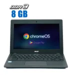 Нетбук Acer Chromebook 11 C771T-56G3 / 11.6" (1366x768) IPS Touch / Intel Core i5-6200U (2 (4) ядра по 2.3 - 2.8 GHz) / 8 GB DDR3 / 64 GB eMMC / Intel HD Graphics 520 / WebCam / ChromeOS  б/в