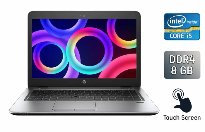 Ультрабук HP EliteBook 840 G4 / 14" (1920x1080) IPS Touch / Intel Core i5-7300U (2 (4) ядра по 2.6 - 3.5 GHz) / 8 GB DDR4 / 256 GB SSD / Intel HD Graphics 620 / WebCam / Fingerprint / Windows 10 б/в - зображення 1
