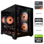 Збірка на замовлення: ігровий ПК AeroCool Dryft Mini Tower / AMD Ryzen 5 7500F (6 (12) ядер по 3,7 - 5,0 ГГц) / 32 ГБ DDR5 / 1000 ГБ SSD M.2 / nVidia GeForce RTX 5060 Ti, 16 ГБ GDDR7, 128-bit / 650 Вт