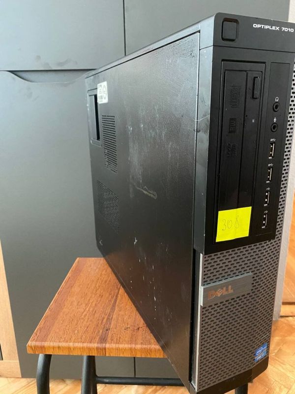 Комп'ютер Dell OptiPlex 7010 SFF / Intel Core i7-3770 (4 (8) ядра по 3,4 - 3,9 ГГц) / 4 ГБ DDR3 / 120 ГБ SSD / Intel HD Graphics 4000 / DVD-ROM б/в - зображення 2