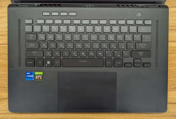 Ігровий ноутбук Б-класу Asus ROG Zephyrus GU603Z / 16" (1920x1200) IPS / Intel Core i7-12700H (14 (20) ядер по 3,5 - 4,7 ГГц) / 16 ГБ DDR5 / 512 ГБ SSD / nVidia GeForce RTX 3060, 6 ГБ GDDR6, 192-bit / WebCam / Windows 11 б/в - зображення 4