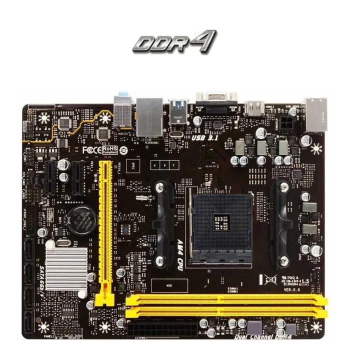 Материнська плата Biostar A320MH OEM / Socket AMD AM4 / USB 3.2 - зображення 1