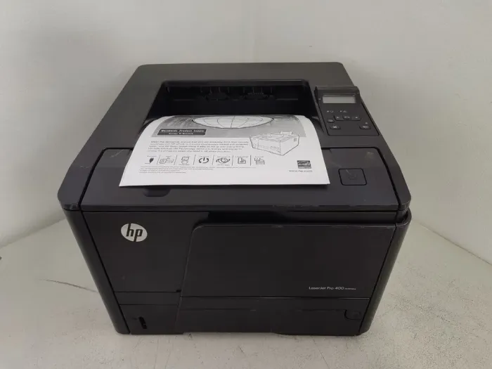 Принтер HP LaserJet Pro M401dne / Лазерний монохромний друк / 1200x1200 dpi / A4 / 35 стор/хв / USB 2.0, Ethernet / Дуплекс б/в - зображення 2