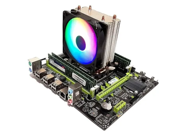 Комплект: Материнська плата Envinda X79G v1.51 + Intel Xeon E5-2667 v2 (8 (16) ядер по 3.3 - 4.0 GHz) / 16 GB DDR3 / 256 GB SSD M.2 + Кулер Zezzio ZH-DL200C б/в - зображення 2