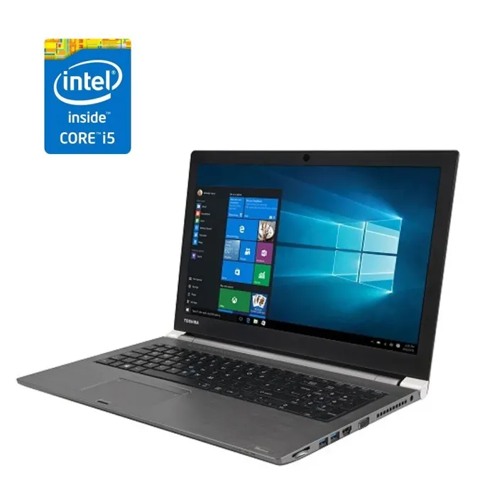 Ноутбук Toshiba Tecra Z50-C / 15.6" (1920x1080) IPS / Intel Core i5-6200U (2 (4) ядра по 2.3 - 2.8 GHz) / 8 GB DDR3 / 128 GB SSD M.2 / Intel HD Graphics 520 / WebCam б/в - зображення 1