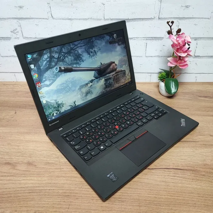 Ноутбук Б-клас Lenovo ThinkPad L450 / 14" (1366x768) TN / Intel Core i5-4300U (2 (4) ядра по 1.9 - 2.9 GHz) / 8 GB DDR3 / 512 GB SSD / Intel HD Graphics 4400 / WebCam б/в - зображення 3