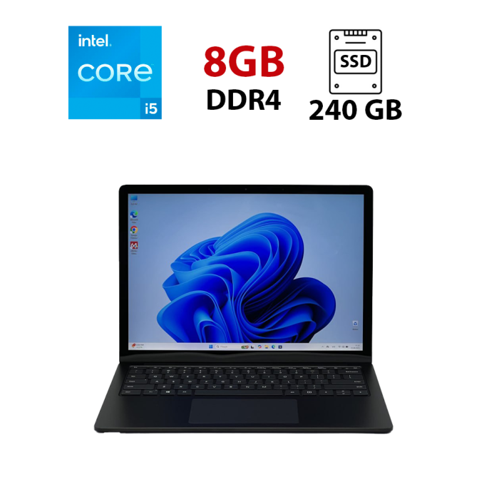 Ультрабук Microsoft Surface Laptop 3 / 13.5" (2256x1504) IPS Touch / Intel Core i5-1035G7 (4 (8) ядра по 1.2 - 3.7 GHz) / 8 GB DDR4 / 240 GB SSD / Intel Iris Plus Graphics / WebCam б/в - зображення 1