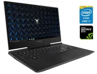 Ігровий ноутбук Lenovo Legion Y7000P-1060 / 15.6" (1920x1080) IPS / Intel Core i7-8750H (6 (12) ядер по 2.2 - 4.1 GHz) / 16 GB DDR4 / 128 GB SSD M.2 + 1000 GB HDD / nVidia GeForce GTX 1060, 6 GB GDDR5, 192-bit / WebCam б/в