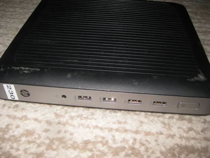 Неттоп Б-клас HP t630 Thin Client USFF / AMD G-Series GX-420GI (4 ядра по 2.0 - 2.2 GHz) / 4 GB DDR4 / 16 GB SSD / AMD Radeon R7E / Win 10 б/в - зображення 2