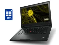 Ноутбук Б-клас Lenovo ThinkPad L440 / 14" (1366x768) TN / Intel Core i3-4000M (2 (4) ядра по 2.4 GHz) / 8 GB DDR3 / 120 GB SSD / Intel HD Graphics 4600 / WebCam б/в