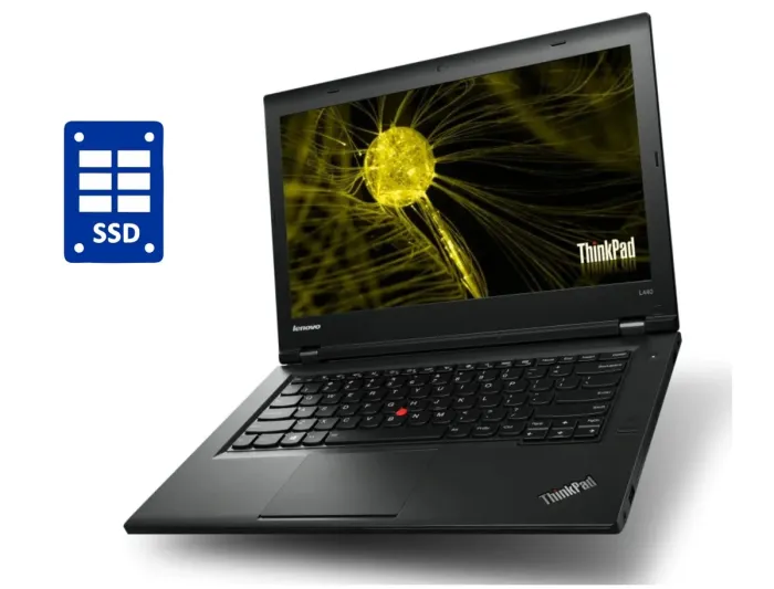 Ноутбук Б-клас Lenovo ThinkPad L440 / 14" (1366x768) TN / Intel Core i3-4000M (2 (4) ядра по 2.4 GHz) / 8 GB DDR3 / 120 GB SSD / Intel HD Graphics 4600 / WebCam б/в - зображення 1