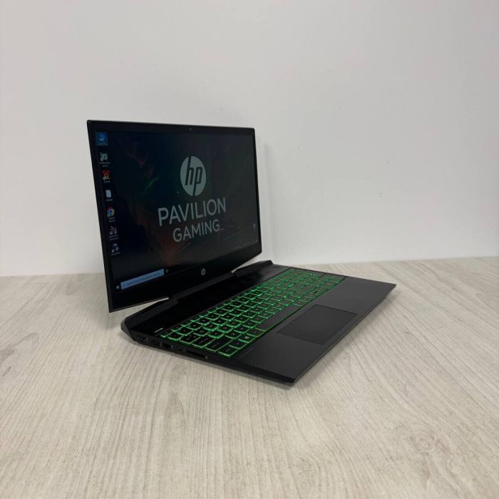 Ігровий ноутбук HP Pavilion Gaming 15-dk0056nr / 15.6" (1920x1080) IPS / Intel Core i5-9300H (4 (8) ядра по 2,4 - 4,1 ГГц) / 8 ГБ DDR4 / 256 ГБ SSD / nVidia GeForce GTX 1650, 4 ГБ GDDR5, 128-біт / WebCam б/в - изображение 6