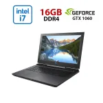 Ігровий ноутбук Dell G7 7588 / 15,6" (1920x1080) IPS / Intel Core i7-8750H (6 (12) ядер по 2,2 - 4,1 ГГц) / 16 ГБ DDR4 / 360 ГБ SSD / nVidia GeForce GTX 1060, 6 ГБ GDDR5, 192-біт / Веб-камера б/в