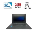 Ноутбук Lenovo Ideapad 110-14IBR / 14" (1366x768) TN / Intel Celeron N3060 (2 (дра по 1.6 - 2.48 GHz) / 2 GB DDR3 / 120 GB HDD / Intel HD Graphics 400 / WebCam б/в