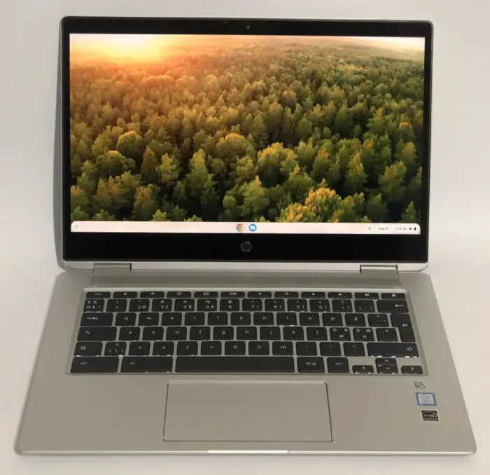 Ультрабук-трансформер HP Chromebook x360 14 G1 / 14" (1920x1080) IPS Touch / Intel Core i3-8130U (2 (4) ядра по 2.2 - 3.4 GHz) / 8 GB DDR4 / 64 GB eMMC / Intel UHD Graphics 620 / WebCam / ChromeOS б/в - зображення 2