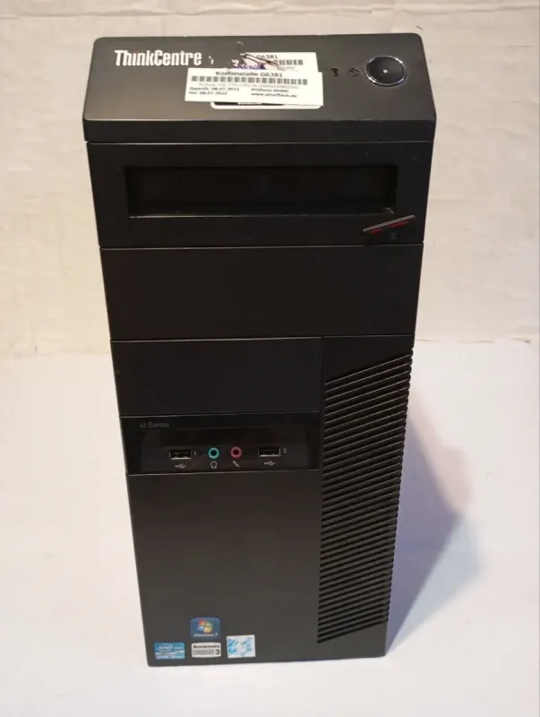 ПК Б-клас Lenovo ThinkCentre M92p Tower / Intel Core i5-3470 (4 ядра по 3.2 - 3.6 GHz) / 8 GB DDR3 / 120 GB SSD + 250 HDD / Intel HD Graphics 2500 / DVD-RW б/в - зображення 2