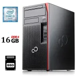 Комп'ютер Fujitsu Esprimo P757/E90+ Tower / Intel Core i5-6500 (4 ядра по 3,2 - 3,6 ГГц) / 16 ГБ DDR4 / 240 ГБ SSD / Intel HD Graphics 530 / 280 Вт / DisplayPort / DVI б/в