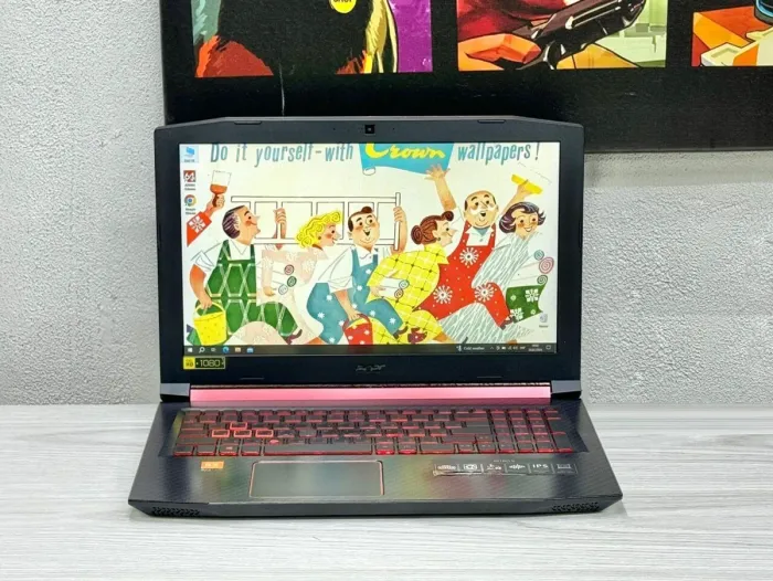 Ігровий ноутбук Acer Nitro 5 AN515-42 / 15.6" (1920x1080) IPS / AMD Ryzen 5 2500U (4 (8) ядра по 2.0 - 3.6 GHz) / 16 GB DDR4 / 256 GB SSD M.2 + 1000 GB HDD / AMD Radeon RX 560X, 4 GB GDDR5, 128-bit / WebCam б/в - зображення 2