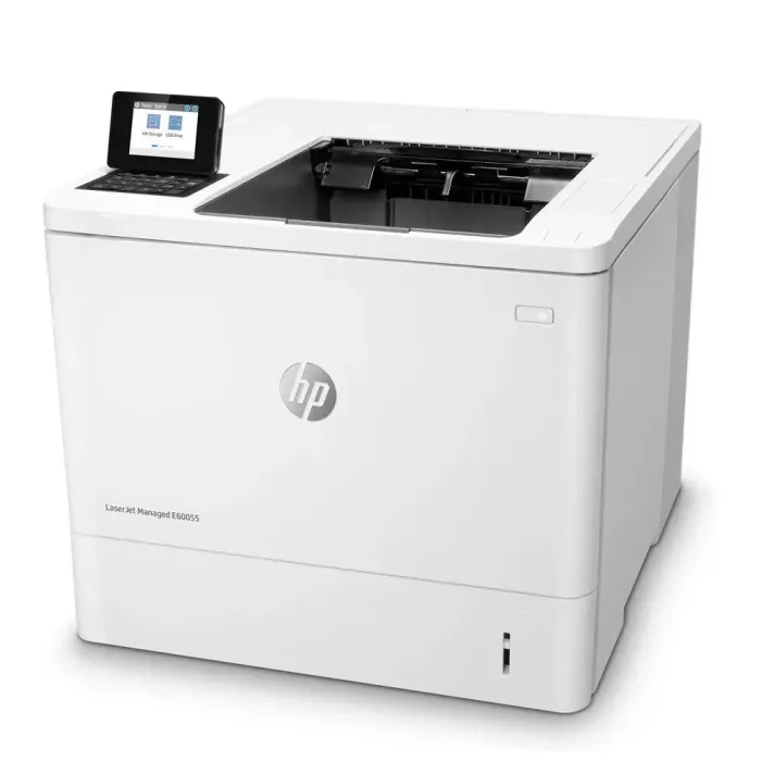 Принтер HP LaserJet Managed E60055 / Лазерний монохромний друк / 1200x1200 dpi / A4 / 52 стор / хв / Ethernet, USB 2.0 б/в - зображення 1