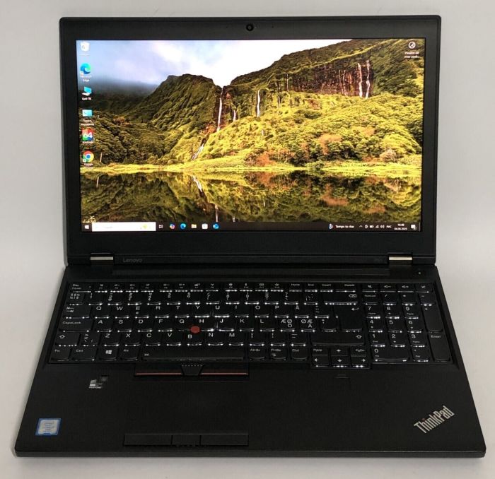 Мобільна робоча станція Lenovo Thinkpad P51 / 15.6" (1920x1080) IPS / Intel Xeon E3-1535M v6 (4 (8) ядра по 3.1 - 4.2 GHz) / 16 GB DDR4 / 512 GB SSD / nVidia Quadro M2200, 4 GB GDDR5, 128-bit / WebCam / Win 10 Pro б/в - зображення 2
