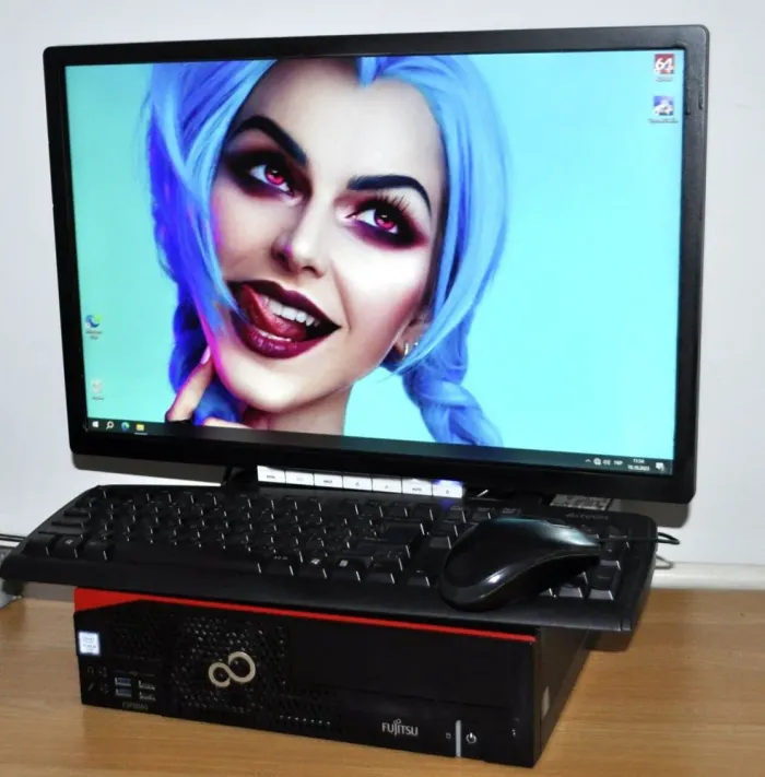 Комплект ПК: Fujitsu D757 E90 SFF / Intel Core i5-6500 (4 ядра по 3.2 - 3.6 GHz) / 16 GB DDR4 / 240 GB SSD + 320 GB HDD / Intel HD Graphics + Монітор Б-клас 22" (1680x1050) TN / VGA+ Windows 11 Pro б/в - зображення 8