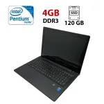 Ноутбук Lenovo G50-30 / 15.6" (1366x768) TN / Intel Pentium N3530 (4 ядра по 2.16 - 2.58 GHz) / 4 GB DDR3 / 120 GB SSD / Intel HD Graphics 3000 / WebCam б/в