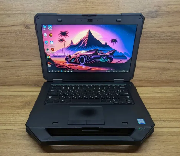 Захищений ноутбук Dell Latitude 14 Rugged 5414 / 14" (1920x1080) IPS / Intel Core i5-6300U (2 (4) ядра по 2.4 - 3.0 GHz) / 16 GB DDR4 / 512 GB SSD / Intel HD Graphics 520 / WebCam / HDMI / Windows 10 б/в - зображення 2