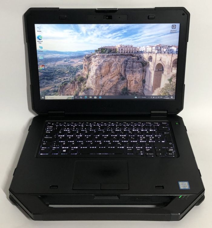 Захищений ноутбук Б-класу Dell Latitude 5414 Rugged / 14" (1366x768) TN / Intel Core i5-6300U (2 (4) ядра по 2,4 - 3,0 ГГц) / 8 ГБ DDR4 / 256 ГБ SSD / Intel HD Graphics 520 / WebCam / Win 10 Pro б/в - зображення 2