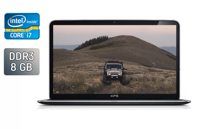 Ноутбук Dell XPS 13-L322X / 13.3" (1920x1080) IPS / Intel Core i7-3537U (2 (4) ядра по 2.0 - 3.1 GHz) / 8 GB DDR3 / 256 GB SSD / Intel HD Graphics 4000 / WebCam / Windows 10 б/в - зображення 1