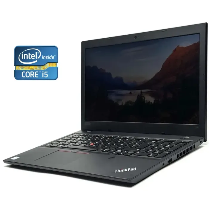 Ноутбук Lenovo ThinkPad L580 / 15.6" (1920x1080) IPS / Intel Core i5-8250U (4 (8) ядра по 1.6 - 3.4 GHz) / 8 GB DDR4 / 256 GB SSD / Intel UHD Grphics 620 / WebCam / Win 10 Pro б/в - зображення 1