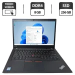 Ультрабук Lenovo ThinkPad T490s / 14" (1920x1080) TN Touch / Intel Core i5-8265U (4 (8) ядра по 1.6 - 3.9 GHz) / 8 GB DDR4 / 256 GB SSD / Intel UHD Graphics / WebCam б/в