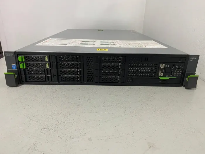 Сервер Fujitsu RX300 S8 2U Rack / 2x Intel Xeon E5-2660 v2 (8 (16) ядер по 2.6 - 3.4 GHz) / 64 GB DDR3 / 2x 450 GB SAS / iRMC S3 Graphics / Два блоки живлення 450W б/в - зображення 2