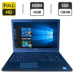 Ноутбук Dell Latitude 5580 / 15.6" (1920x1080) TN / Intel Core i5-8250U (4 (8) ядра по 1.6 - 3.4 GHz) / 16 GB DDR4 / 128 GB SSD / Intel HD Graphics 620 / WebCam б/в