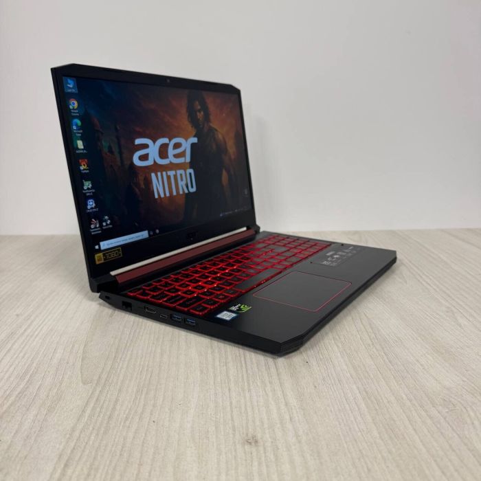 Ігровий ноутбук Б-класу Acer Nitro 5 AN515-54 / 15,6" (1920x1080) IPS / Intel Core i5-9300H (4 (8) ядра по 2,4 - 4,1 ГГц) / 8 ГБ DDR4 / 256 ГБ SSD / nVidia GeForce GTX 1050, 3 ГБ GDDR5, 96-біт / WebCam б/в - зображення 6