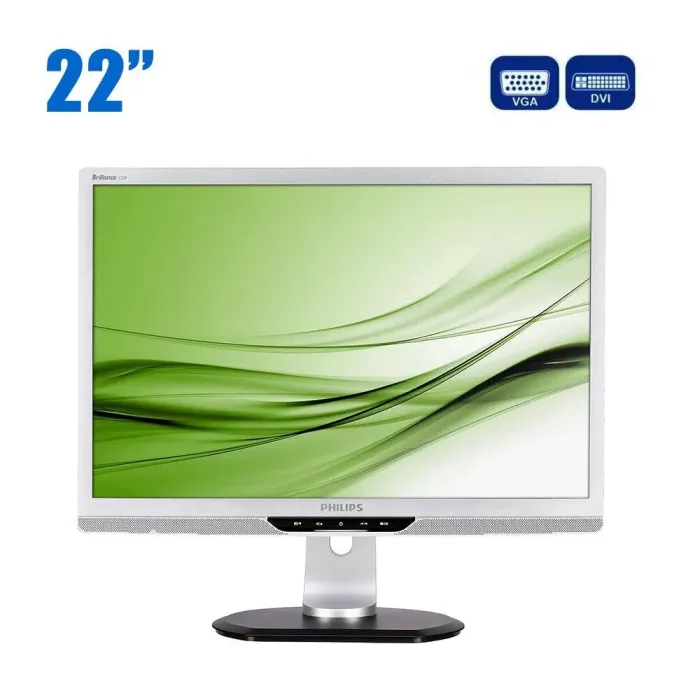 Монітор Philips Brilliance 220P2 / 22" (1680x1050) TN / DVI, VGA / VESA 100x100 б/в - зображення 1