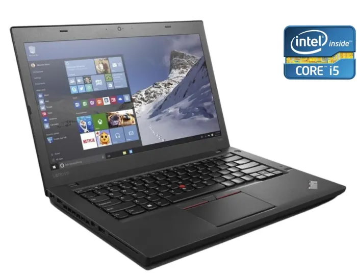 Ноутбук Lenovo ThinkPad T470 / 14.1" TN / Intel Core i5-7300U (2(4) ядра по 2.6-3.5 GHz) / 16GB DDR4 / 128GB SSD / HD Graphics 620 / WebCam б/в - зображення 1