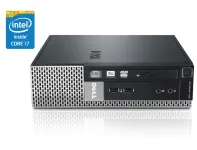 ПК Б-клас Dell OptiPlex 790 USFF / Intel Core i7-2600S (4 (8) ядра по 2.8 - 3.8 GHz) / 4 GB DDR3 / 120 GB SSD / Intel HD Graphics 2000 / DVD-RW б/в