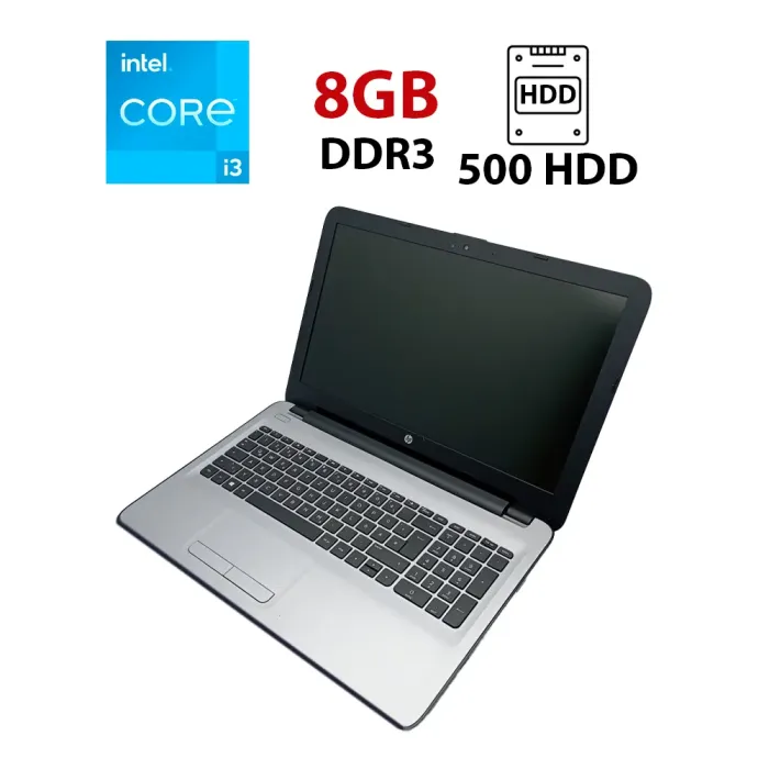 Ноутбук HP 255 G5 / 15.6" (1366x768) TN / Intel Core i3-370M (2 (4) ядра по 2.4 GHz) / 8 GB DDR3 / 500 GB HDD / Intel HD Graphics / WebCam б/в - зображення 1