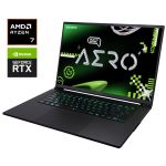 Ігровий ноутбук Gigabyte Aero X16 1WH / 16" (2560x1600) IPS / AMD Ryzen AI 7 350 (8 (16) ядер по 2,0 - 5,0 ГГц) / 32 ГБ DDR5 / 1000 ГБ SSD NVMe / nVidia GeForce RTX 5070, 8 ГБ GDDR7, 128-біт / Веб-камера б/в