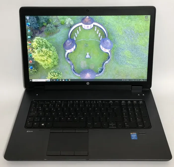 Мобільна робоча станція HP ZBook 17 G1 / 17.3" (1600x900) TN / Intel Core i7-4700MQ (4 (8) ядра по 2.4 - 3.4 GHz) / 16 GB DDR3 / 256 GB SSD / nVidia Quadro K610M, 1 GB GDDR5, 64-bit / WebCam / DVD-ROM / Win 10 Pro б/в - зображення 2