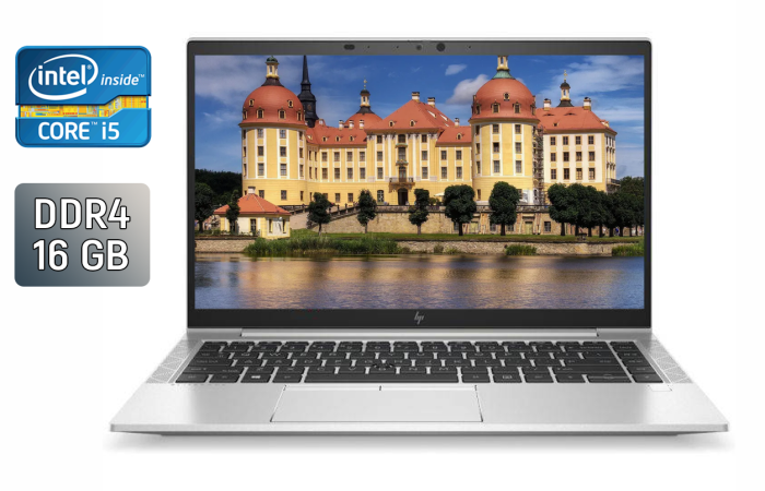 Ультрабук HP EliteBook 840 G7 / 14" (1920x1080) IPS / Intel Core i5-10310U (4 (8) ядра по 1.7 - 4.4 GHz) / 16 GB DDR4 / 256 GB SSD / Intel UHD Graphics / WebCam / TouchID б/в - зображення 1