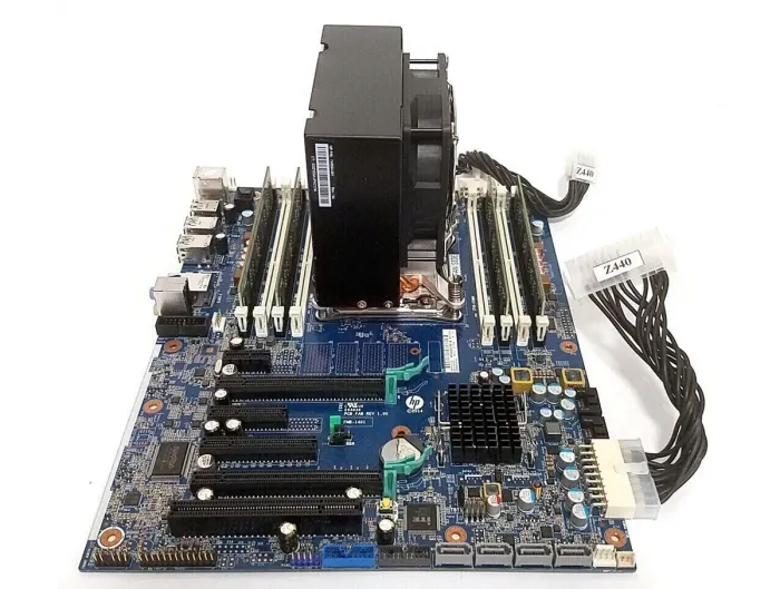 Комплект: Материнська плата HP Z440 / Intel Xeon E5-1660 v4 (8 (16) ядер по 3.2 - 3.8 GHz) (аналог Ryzen 7 1700) / 16 GB DDR4 / Socket LGA 2011 v3 + кулер HP б/в - зображення 4