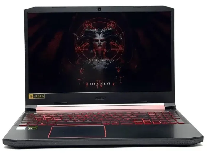 Ігровий ноутбук Acer Nitro 5 AN515-54 / 15,6" (1920x1080) IPS / Intel Core i5-9300H (4 (8) ядра по 2,4 - 4,1 ГГц) / 16 ГБ DDR4 / 128 ГБ SSD + 1000 ГБ HDD / nVidia GeForce GTX 1650, 4 ГБ GDDR5, 128-біт / WebCam / Win 11 б/в - зображення 2