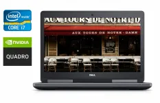 Ноутбук робоча станція Dell Precision 7520 / 15.6" (1920x1080) IPS / Intel Core i7-6820HQ (4 (8) ядра по 2.7 - 3.6 GHz) / 16 GB DDR4 / 256 GB SSD + 500 GB HDD / nVidia Quadro M2200, 4 GB GDDR5, 128-bit / WebCam / Windows 10 б/в