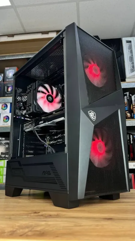 Ігровий ПК MSI MAG Forge 100M Black Tower / Intel Core i5-12400F (6 (12) ядер по 2.5 - 4.4 GHz) / 32 GB DDR4 / 1000 GB SSD M.2 / nVidia GeForce RTX 4060 Ti, 8 GB GDDR6, 128-bit / 650W / HDMI - зображення 7