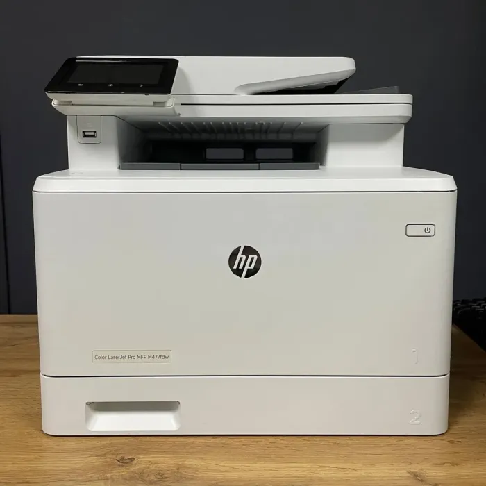 БФП HP Color LaserJet Pro MFP M477fdw / Лазерний кольоровий друк / 600x600 dpi / A4 / 27 стор/хв / USB 2.0, Ethernet, Wi-Fi / Duplex б/в - зображення 2