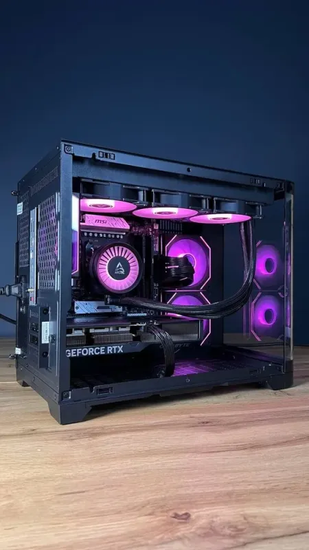 Збірка під замовлення:ігровий ПК GameMax Hype-M Black Tower / AMD Ryzen 7 7800X3D (8 (16) ядер по 4.2 - 5.0 GHz) / 32 GB DDR5 / 1000 GB SSD M.2 / nVidia GeForce RTX 5070, 12 GB GDDR7, 192-bit / 850W - зображення 3