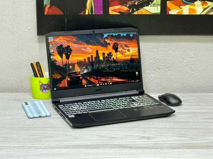 Ігровий ноутбук Acer Nitro 5 AN515-55 / 15.6" (1920x1080) IPS / Intel Core i5-10300H (4 (8) ядра по 2.5 - 4.5 GHz) / 16 GB DDR4 / 512 GB SSD M.2 / nVidia GeForce RTX 3060, 6 GB GDDR6, 192-bit / WebCam б/в - зображення 3