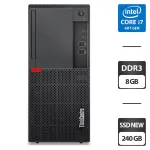 Комп'ютер Lenovo ThinkCentre M910T Tower / Intel Core i7-6700 (4 (8) ядра по 3.4 - 4.0 GHz) / 8 GB DDR4 / 240 GB SSD NEW / Intel HD Graphics 530 / 250W б/в